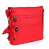 Picture of Xardi London Red Double Zip Cross Body Bag Medium Polyester Women Cross Body Bag