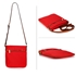 Picture of Xardi London Red Single Zip Cross Body Bag Medium Polyester Women Cross Body Bag