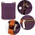 Picture of Xardi London Purple Single Zip Cross Body Bag Medium Polyester Women Cross Body Bag