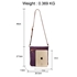 Picture of Xardi London Purple Single Zip Cross Body Bag Medium Polyester Women Cross Body Bag