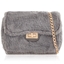 Picture of Xardi London Grey Satchel Small Faux Fur Cross-Body Bag 