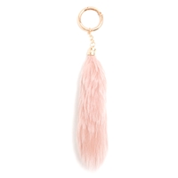 Picture of Xardi London Pink Key Ring  Small Faux Fur Cross-Body Bag 