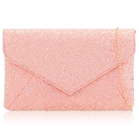 Picture of Xardi London Pink Flat Mermaid Glitter Sequin Party Bag
