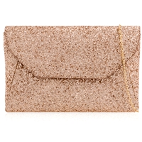 Picture of Xardi London Champagne Flat Mermaid Glitter Sequin Party Bag