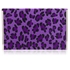 Picture of Xardi London Purple Leopard medium celebrity flat envelope handbag