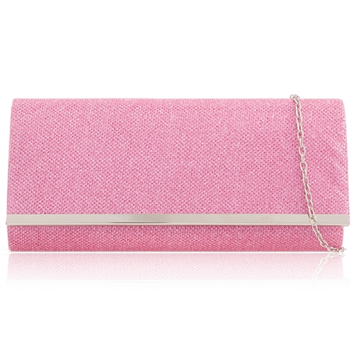 Picture of Xardi London Pink Glitter Bar Clutch Bag