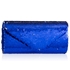 Picture of Xardi London Royal Blue Mermaid Sequin Envelope Party Bag