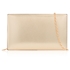 Picture of Xardi London Gold Small Faux Leather Boxy Zip Up Clutch Bag
