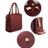 Picture of Xardi London Burgundy Style C Medium Hobo Handbag