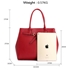 Picture of Xardi London Burgundy Style A Medium Hobo Handbag