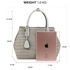Picture of Xardi London Grey Style D Medium Hobo Handbag