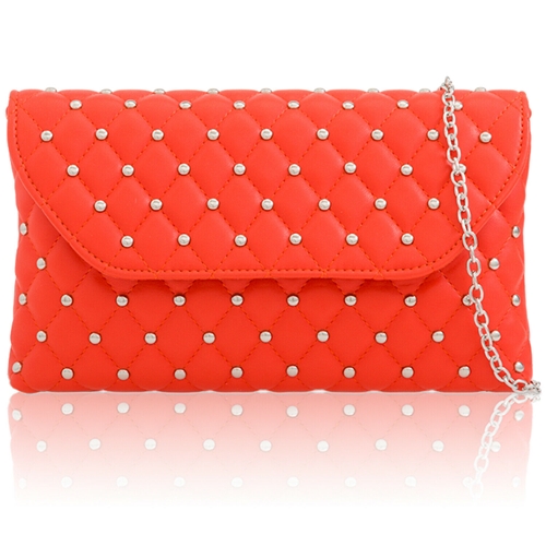 Picture of Xardi London Scarlet Quilted Studded Women Evening Bag