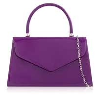 Picture of Xardi London Purple Top Handle Ladies Handbag Clutch