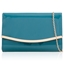 Picture of Xardi London Turquoise Metal Trim Patent Leather Clutch Bag