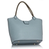 Picture of Xardi London Blue Multi Charm Leather Satchel Handbag 