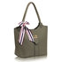 Picture of Xardi London Grey Multi Charm Leather Satchel Handbag 