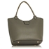 Picture of Xardi London Grey Multi Charm Leather Satchel Handbag 