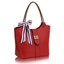 Picture of Xardi London Red Multi Charm Leather Satchel Handbag 