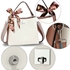 Picture of Xardi London White/Pink Multi Charm Leather Satchel Handbag 