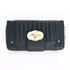 Picture of Xardi London Navy Long Ladies Twist Lock Quilted Purse