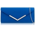 Picture of Xardi London Blue  V-Shaped Faux Suede Leather Clutch
