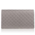 Picture of Xardi London Pewter Quilted Faux Leather Women Evening Bag
