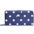 Picture of Xardi London Navy Polka Printed Oilcloth Women Wallets