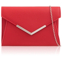Picture of Xardi London Red Envelope Faux Leather Casual Evening Bag