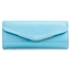 Picture of Xardi London Blue Long Wet Look Patent Clutch Bag