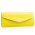 Picture of Xardi London Lemon Long Wet Look Patent Clutch Bag