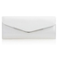 Picture of Xardi London White Long Wet Look Patent Clutch Bag