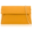 Picture of Xardi London Yellow Plain Flap over Ladies Evening Bag