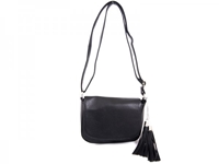 Picture of Xardi London Black Small Women Faux Leather Saddle Bag