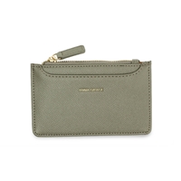 Picture of Xardi London Grey Small Flat Zipped Women Wallet Pouch