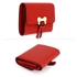 Picture of Xardi London Red Small Faux Leather Women Trifold Wallet